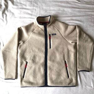 Patagonia Cream Fleece Quarter Zip XL